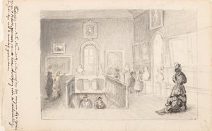 Besøkende i Trapzaal i Mauritshuis